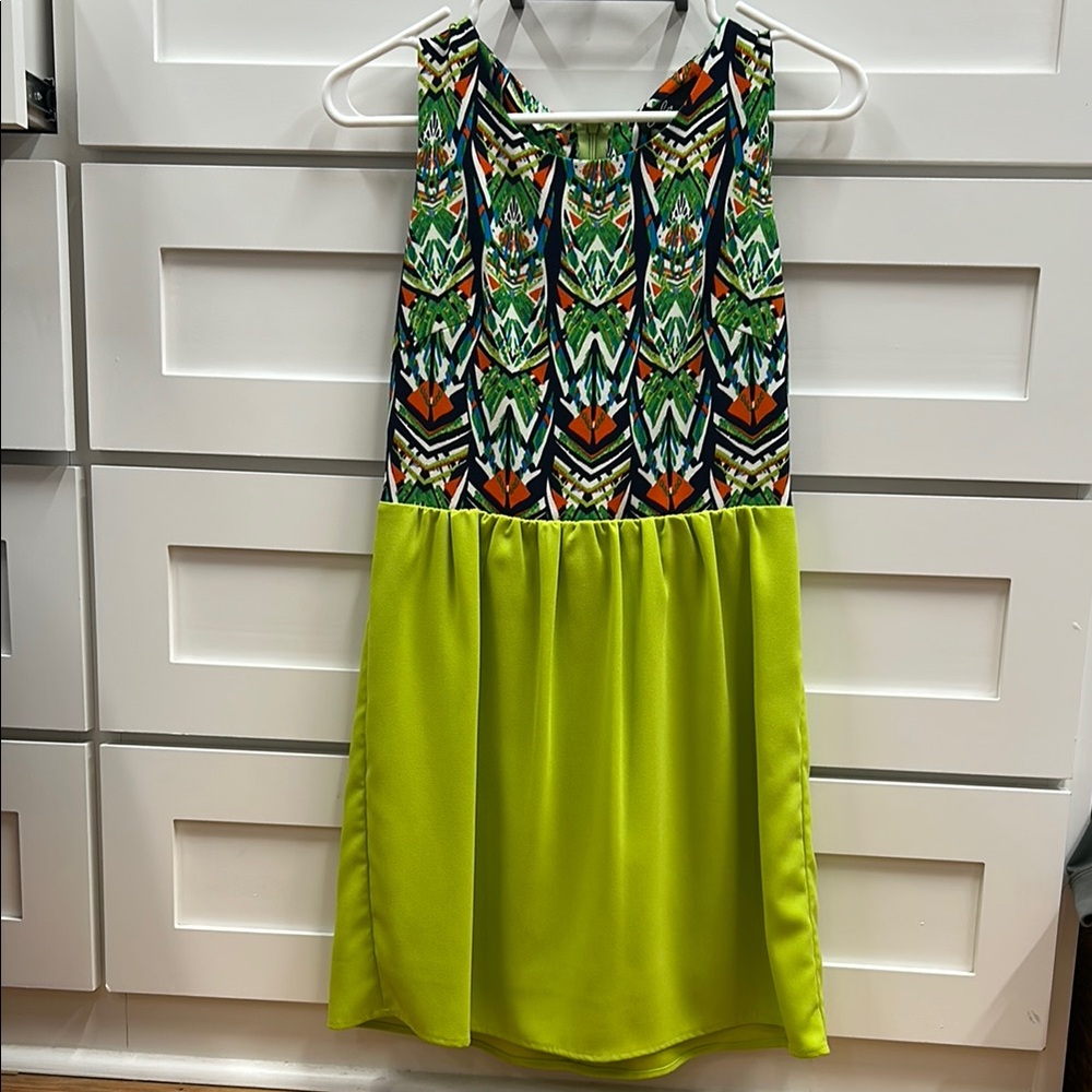 Vibrant Patterned Mini Dress